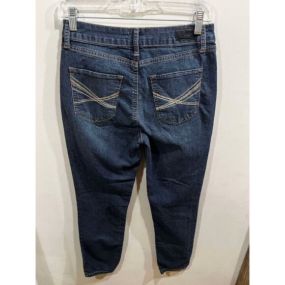 Natural Reflections Jeans Womens 8 Petite Straight Leg Mid Rise Denim Classic - Picture 2 of 9